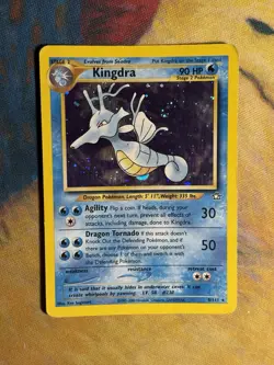 Kingdra 8/111 Neo Genesis Holo Foil Rare Pokemon TCG Gen 2 Card Vintage LP MP - Image 2