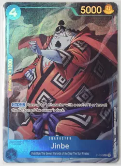 Jinbe P-030 PR Foil NEW One Piece CCG "S3V3N WARLORD$ of the Sea BlND3R S3T" - Image 1