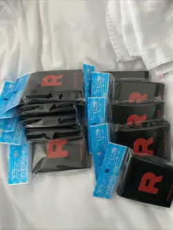 Pokemon Card Japan Team Rocket Card Sleeves Logo Black Red NEW 64ct - Image 3