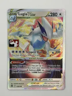 Lugia VSTAR Holo Ultra Rare Prize Pack Series Cards 139/195 NM - Image 1