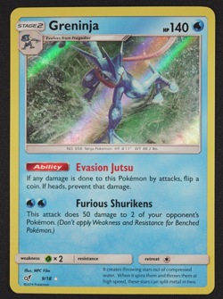 2019 GRENINJA 9/18 DETECTIVE PIKACHU HOLO Pokemon TCG Trading Card Game - Image 1