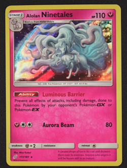 2019 ALOLAN NINETALES 111/181 HOLO TEAM UP Pokemon TCG Trading Card Game - Image 1