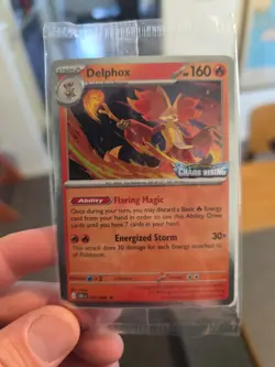 Delphox 013/086 CRI Release Day Stamped SEALED Promo Card - Image 1