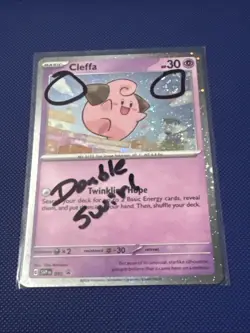 DOUBLE SWIRL Cleffa 095 Sv: Scarlet & Violet Promo Cards Holo - Image 1