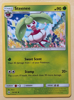 Steenee~Cute Pokemon Card~ Botanical Garden Gallery Nature - Image 1
