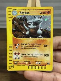 Rhydon Holo H27/H32 2003 Skyridge Pokemon Card - LP - Image 3