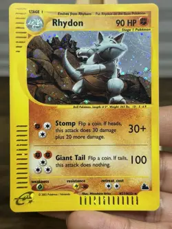 Rhydon Holo H27/H32 2003 Skyridge Pokemon Card - LP - Image 4