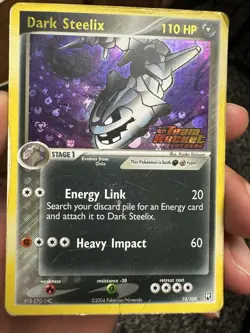 Dark Steelix 10/109 🖤 EX Team Rocket Returns Pokemon Card Reverse Holo STAMPED - Image 1