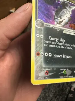 Dark Steelix 10/109 🖤 EX Team Rocket Returns Pokemon Card Reverse Holo STAMPED - Image 3