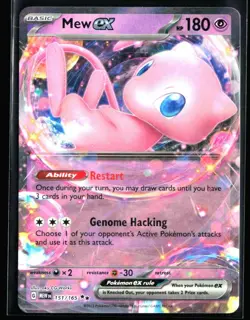2023 Scarlet & Violet 151 Mew ex #151 Double Rare Holo Pokemon Card - Image 1