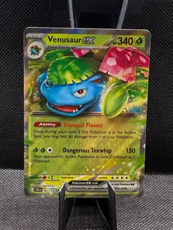 Venusaur ex 1/142 Double Rare Stellar Crown Pokemon Near Mint - Image 1