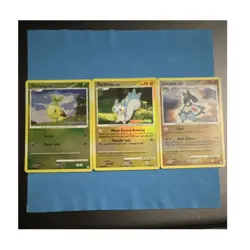 Pokemon TCG Diamond & Pearl Reverse Holo Lot Turtwig Pachirisu Lucario 2007 - Image 1