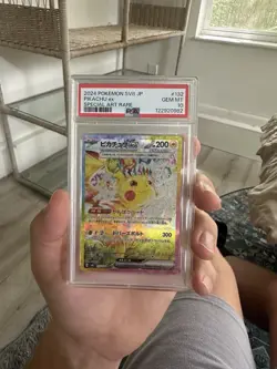 Pokemon TCG Pikachu ex PSA 10 2024 SV8 Super Electric Breaker 132/106 SAR Holo - Image 2