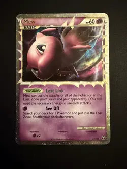 Pokemon Mew (Prime) 97/102 Triumphant Holo LP - Image 1