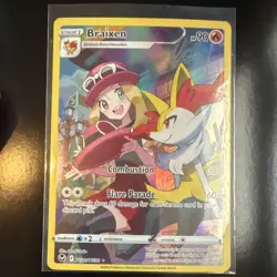 Braixen Pokemon TCG TG01/TG30 Silver Tempest TG Ultra Rare Full Art Holo 90HP - Image 1