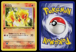 PONYTA 64/82 COMMON TEAM ROCKET POKEMON 1ST EDITION LP - Image 3