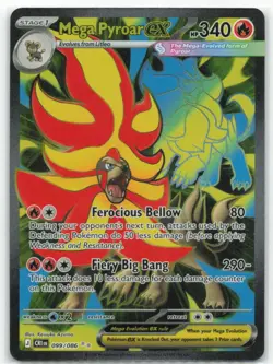 Pokemon ME04: Chaos Rising #099/086 Mega Pyroar ex - Image 1
