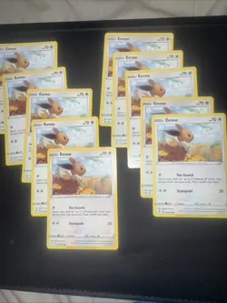 20x Eevee - 125/203 - Evolving Skies Pokemon 2021 Ft. Rayquaza - Image 1
