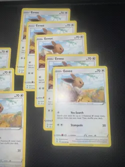 20x Eevee - 125/203 - Evolving Skies Pokemon 2021 Ft. Rayquaza - Image 3