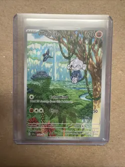 Pokemon TCG Meditite 153/142 SV07: Stellar Crown Illustration Rare Holo - Image 1