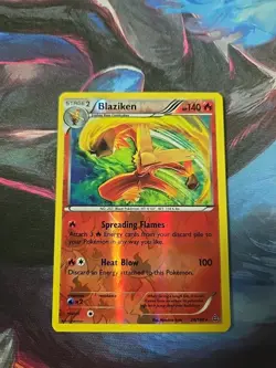 Blaziken 28/160 Pokemon Primal Clash Rare Reverse Holo LP - Image 1
