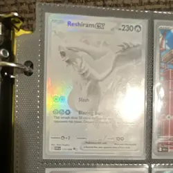 Pokemon TCG Reshiram EX 173/086 230 HP Secret Rare Full Art Holo English - Image 1