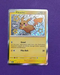Pokemon TCG: Paldean Fates: 131/091: Pikachu Baby Shiny Holo Rare (NM) - Image 1