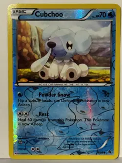 Cubchoo Reverse Holo 28/98 Emerging Powers NM Pokemon Fast Ship - Image 1