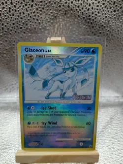 2008 Pokemon Glaceon Platinum Stamped Reverse Holo Lv.46 20/100 NM - Image 1