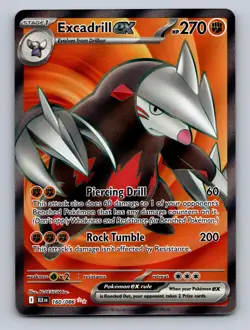 EXCADRILL EX 160/086 HOLO ULTRA RARE BLACK BOLT POKEMON NM - Image 1