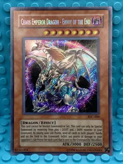 Yugioh! Chaos Emperor Dragon-Envoy Of The End IOC-000 Secret Rare NM - Image 2