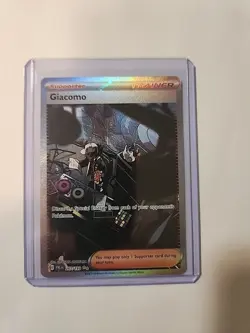 Pokemon TCG Giacomo Holo Card 267/193 Sv02: Paldea Evolved Near Mint NM English - Image 1