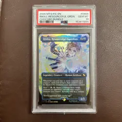 MTG Final Fantasy 0468 Rikku, Resourceful Guardian Chocobo Track Foil PSA 10 - Image 1