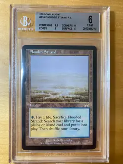 MTG Onslaught Flooded Strand Magic The Gathering BGS 6.5 9.5-9-9-5 EX-MT - Image 1