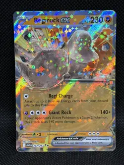 Pokemon TCG REGIROCK EX 107/217 Ascended Heroes Double Rare - Image 1