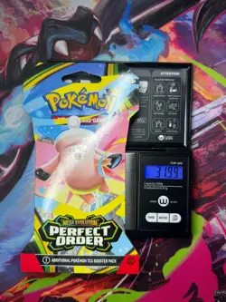 (VERY HEAVY)🔥 31.99g Pokemon Perfect Order Sleeved Booster Pack Factory Sealed✅ - Image 1