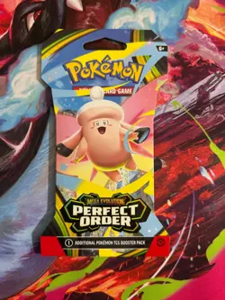 (VERY HEAVY)🔥 31.99g Pokemon Perfect Order Sleeved Booster Pack Factory Sealed✅ - Image 3