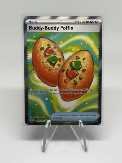Buddy-Buddy Poffin 167/132 MEG Full Art Holo Pokemon NM - Image 1