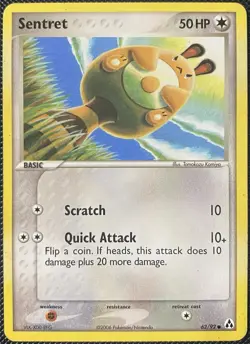 Sentret 62/92 Legend Maker Regular - Pokemon Card - Image 1
