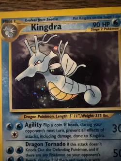 Kingdra LP 8/111 🌀 SWIRL - Holo Neo Genesis 🏝 Pokemon 2000 WOTC - Image 1