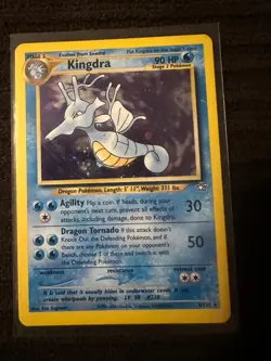 Kingdra LP 8/111 🌀 SWIRL - Holo Neo Genesis 🏝 Pokemon 2000 WOTC - Image 2