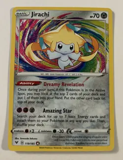 Jirachi 119/185 Swsh04: Vivid Voltage Holo Amazing Rare English 2020 VLP - Image 1