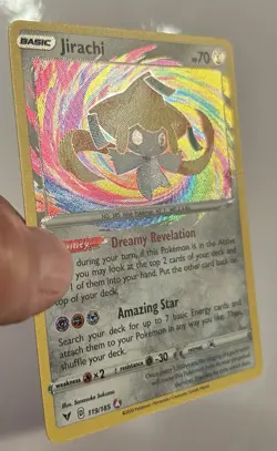 Jirachi 119/185 Swsh04: Vivid Voltage Holo Amazing Rare English 2020 VLP - Image 2