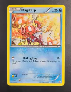 Pokemon TCG Black & White Legendary Treasures Magikarp 30/113 NM - Image 1