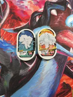 Pokemon Alolan Vulpix & Alolan Ninetales Battrio Tretta Mezastar Token Lot of 2 - Image 1