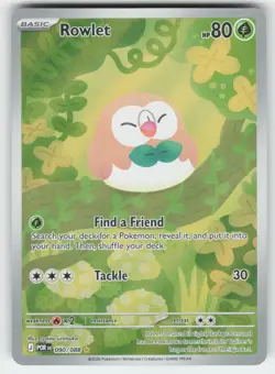 Rowlet 090/088 Holo Illustration Rare Perfect Order Pokemon Near Mint - Image 1
