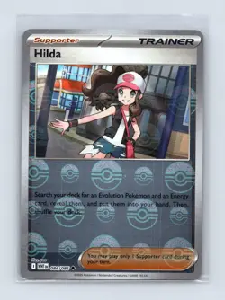 Hilda (Poke Ball Pattern) 084/086 Holo Uncommon White Flare Pokemon Near Mint - Image 1
