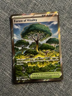Pokemon TCG Forest of Vitality 109/088 Full Art Stadium Trainer Perfect Order - Image 3