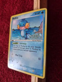 Pokemon Mudkip 57/100 Reverse Holo Stamped ex Crystal Guardians ex+ [READ) - Image 3