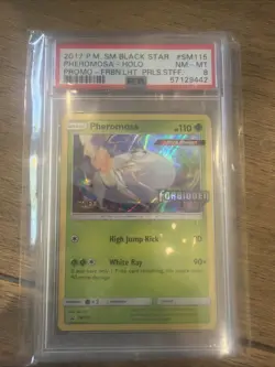 2017 Pokemon Black Star Pheromosa - (Prerelease) [Staff] SM115 Holo PSA 8 - Image 1